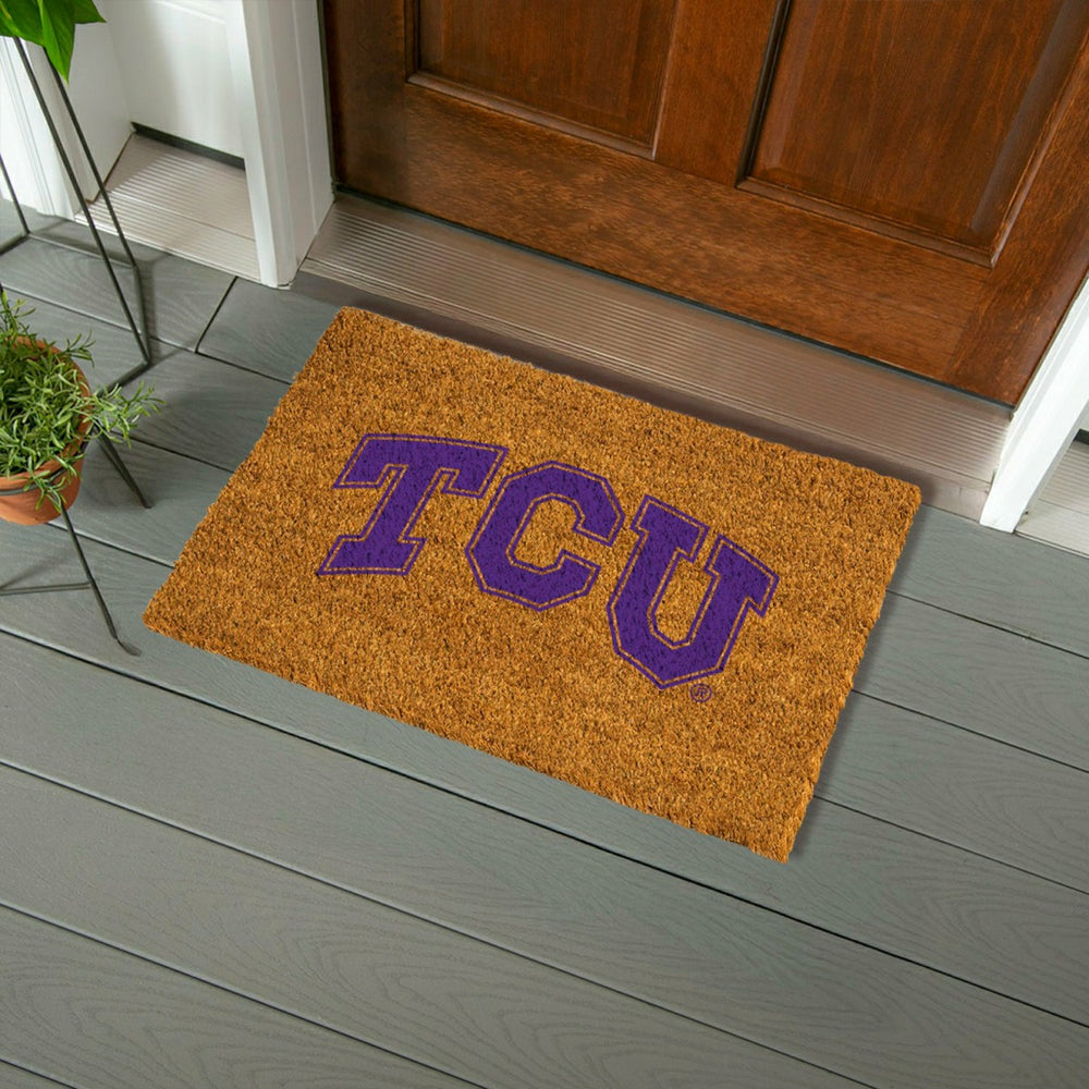 Coir Mat, 16"x28", Texas Christian University - Collegiate