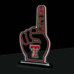 Texas Tech University College Foam Finger Desklite LED Decor - Collegiate Home