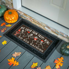 Texas Tech University Flocked Coir Halloween Sassafras Switch Mat, 22" - Collegiate