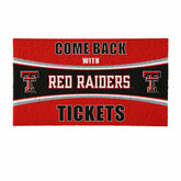28" x 16" PVC Trapper Mat, Come Back with Tickets, Texas Tech Universi - Collegiate