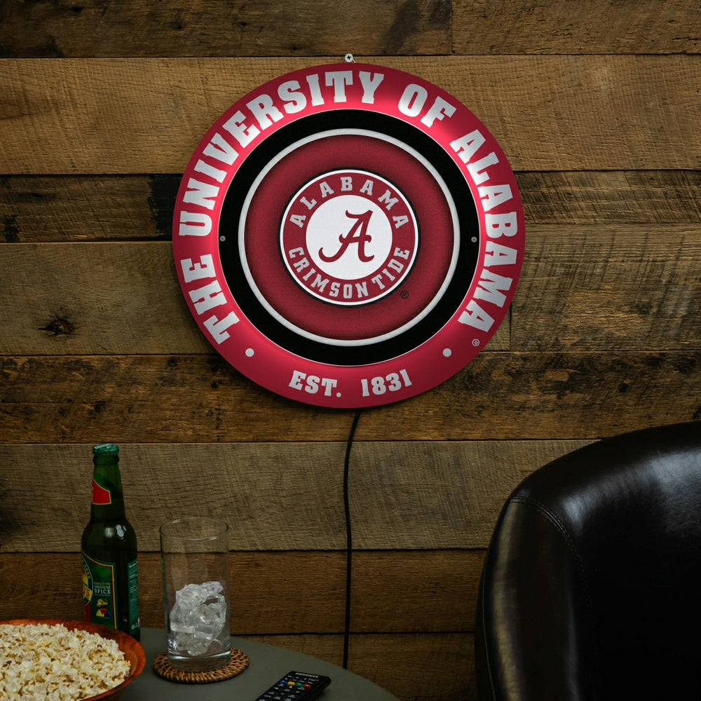 University of Alabama, Metal Lite, Round - Collegiate