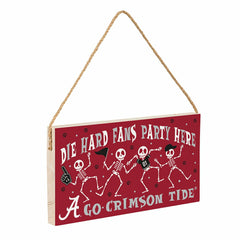 University of Alabama Halloween Wood Wall Sign, 6x11 - Collegiate Home