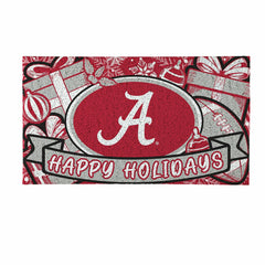 University of Alabama Holiday PVC Mat, 28"x16" - Collegiate