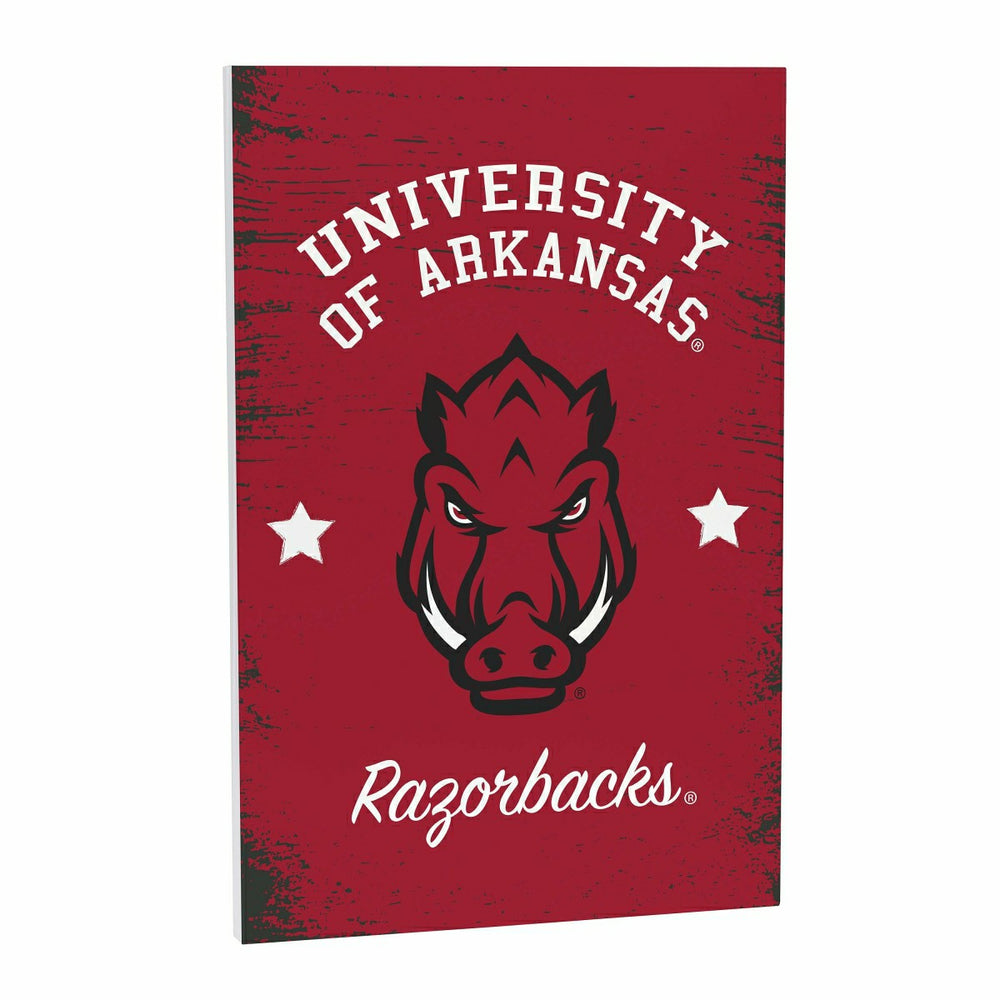 University of Arkansas Wood Wall Sign, 16x24 - Collegiate Home