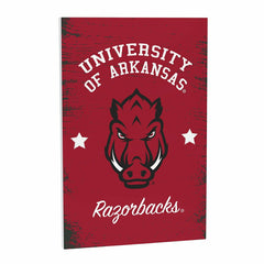 University of Arkansas Wood Wall Sign, 16x24 - Collegiate Home