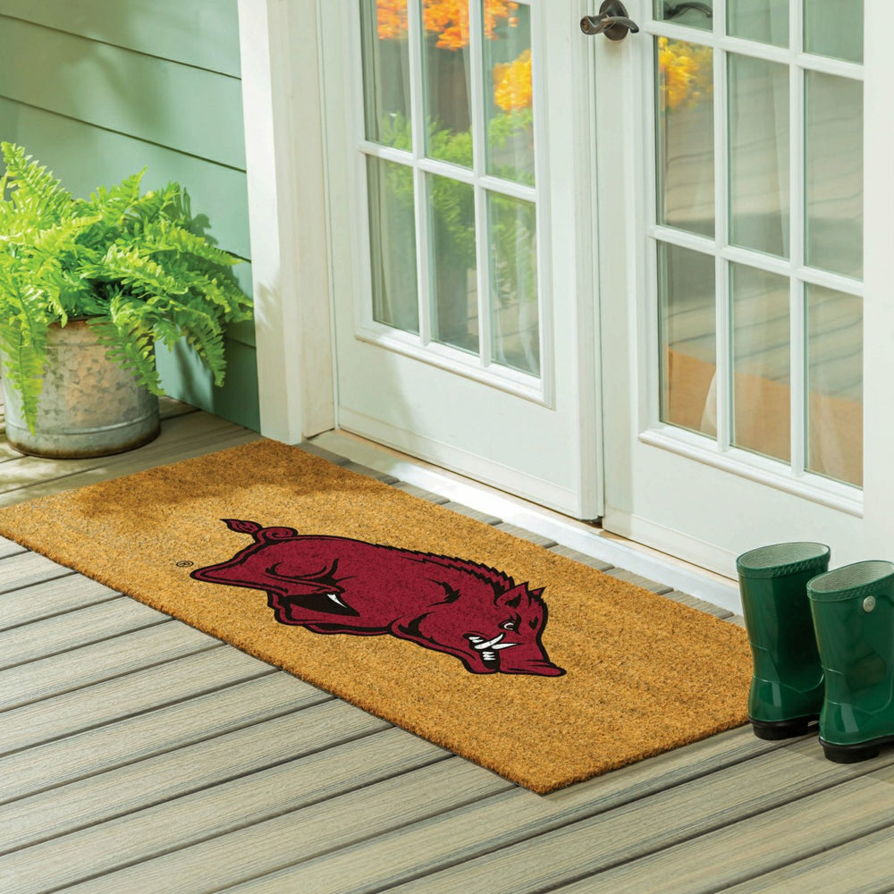 University of Arkansas Extra Large Full Color Coir Mat, 60"x24" - Collegiate