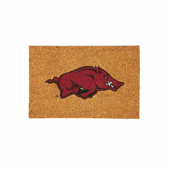 University of Arkansas Large Full Color Coir Mat, 36"x24" - Collegiate