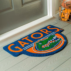 NCAA Team Shaped Coir Door Mat, Florida Gators - Collegiate