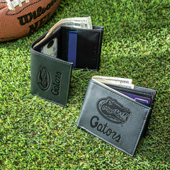 University of Florida, Bi-Fold and Tri-Fold Wallet Gift Set, Black - Collegiate Home