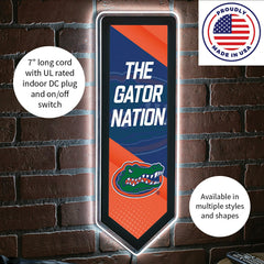 LED Wall Decor, Pennant, University of Florida - Collegiate Home