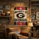 University of Georgia, Canvas Wall Tapestry, Medium, 36x24 - Collegiate Home