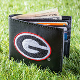 University of Georgia Black Bi-Fold Embroidered Wallet w/ RFID Blockin - Collegiate Home