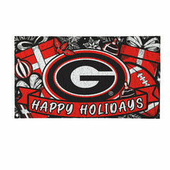 University of Georgia Holiday PVC Mat, 28"x16" - Collegiate