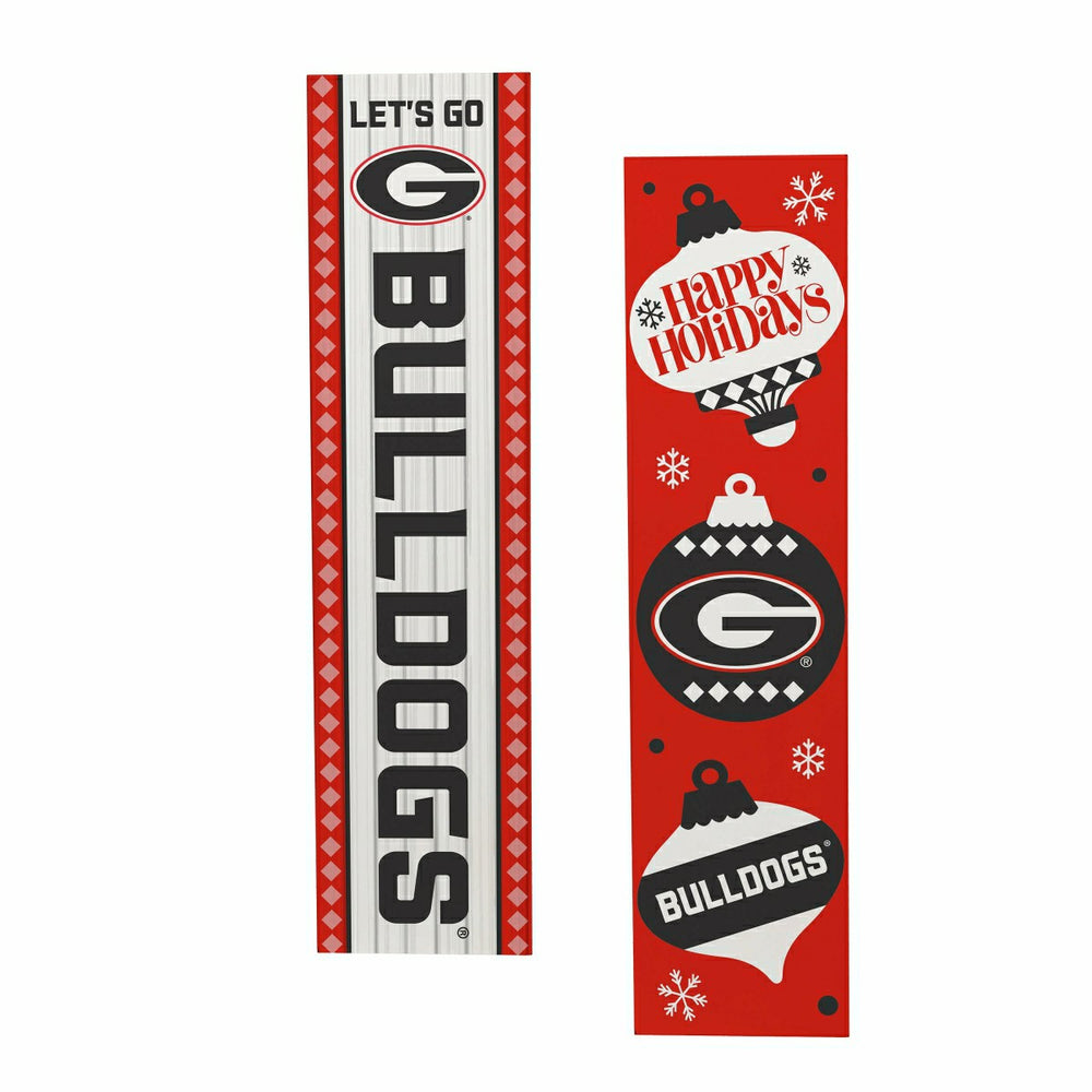 47" Double Sided Leaner, University of Georgia, Christmas - Collegiate Home