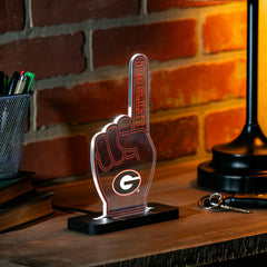 University of Georgia College Foam Finger Desklite LED Decor - Collegiate Home