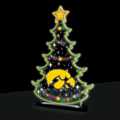 University of Iowa College Holiday Tree Desklite LED Decor - Collegiate Home