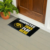 University of Iowa Fan Mat, 28"x16" - Collegiate