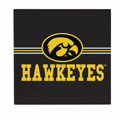 University of Iowa Wood Wall Sign, 12x12 - Collegiate Home