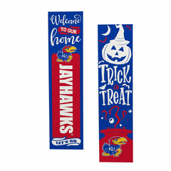 47" Double Sided Leaner, University of Kansas, Halloween - Collegiate Home