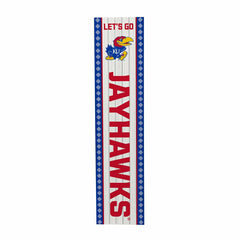 47" Double Sided Leaner, University of Kansas, Christmas - Collegiate Home