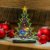 University of Kansas College Holiday Tree Desklite LED Decor - Collegiate Home