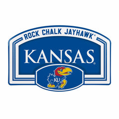 University of Kansas USA Embossed Steel Wall Sign, 11" x 17" - Collegiate Home