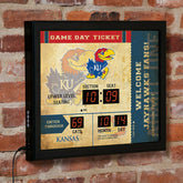Scoreboard Wall Clock, Univ. of Kansas - Collegiate Home