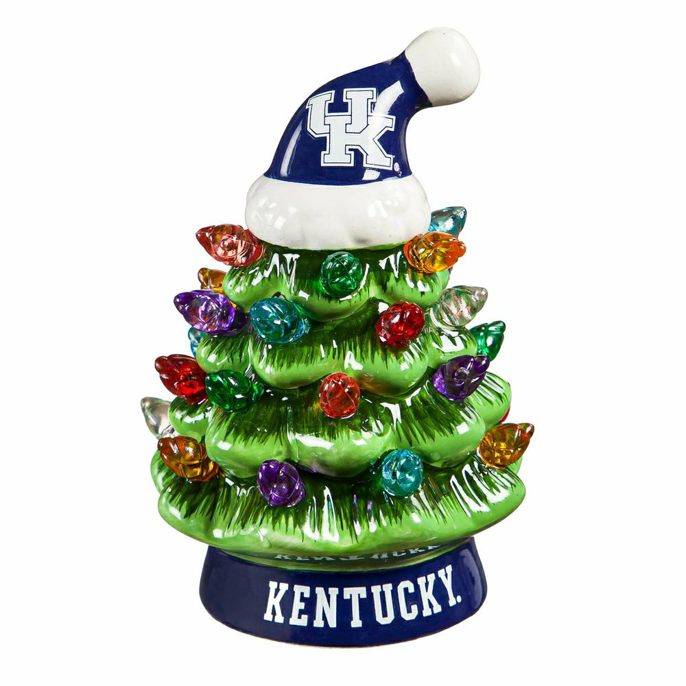 4" Mini LED Tabletop Christmas Tree, Set of 2, University of Kentucky - Collegiate Home