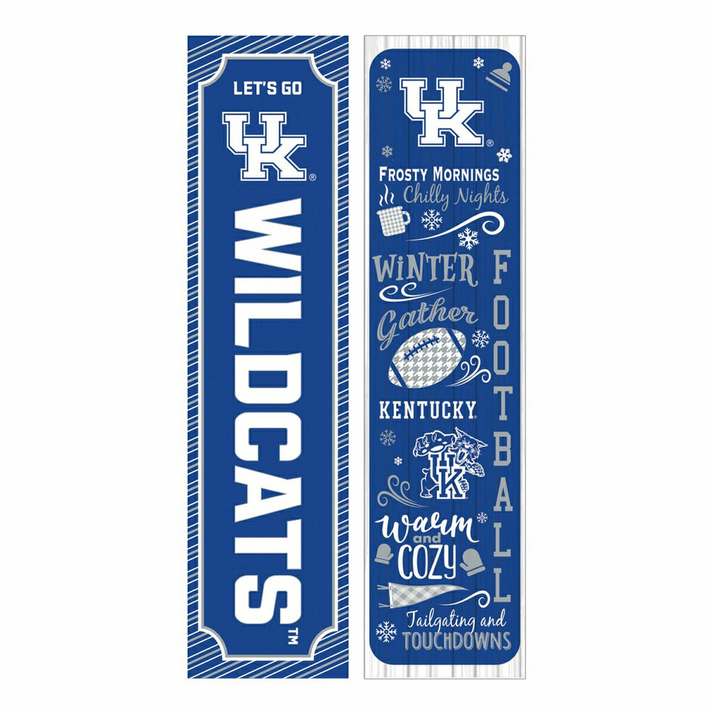 University of Kentucky 46" Double Sided Leaner, Winter Seasonal - Collegiate Home