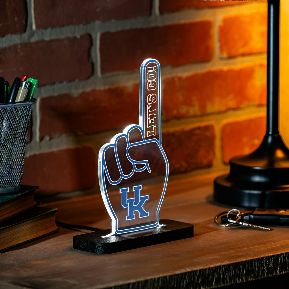 University of Kentucky College Foam Finger Desklite LED Decor - Collegiate Home