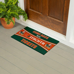 28" x 16" PVC Trapper Mat, Come Back with Tickets, University of Miami - Collegiate