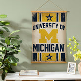 University Of Michigan, Canvas Wall Tapestry, Medium, 36x24 - Collegiate Home