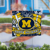 University Of Michigan Yard Sign, Holiday - Collegiate Home