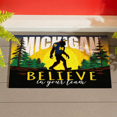 University Of Michigan Bigfoot PVC Mat, 28"x16" - Collegiate