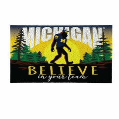 University Of Michigan Bigfoot PVC Mat, 28"x16" - Collegiate
