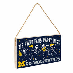 University Of Michigan Halloween Wood Wall Sign, 6x11 - Collegiate Home
