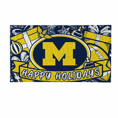 University Of Michigan Holiday PVC Mat, 28"x16" - Collegiate
