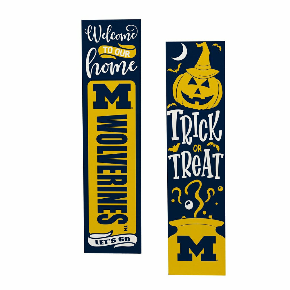 47" Double Sided Leaner, University Of Michigan, Halloween - Collegiate Home