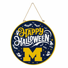 University Of Michigan Halloween Round Door Décor with Hanging Rope, 1 - Collegiate Home