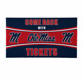 28" x 16" PVC Trapper Mat, Come Back with Tickets, University of Missi - Collegiate