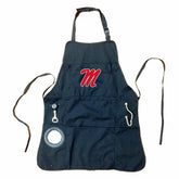 Grill Apron, Black, University of Mississippi - Collegiate Home