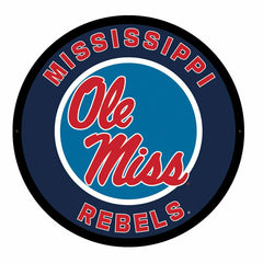LED Wall Decor, Round, University of Mississippi - Collegiate Home