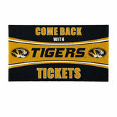 28" x 16" PVC Trapper Mat, Come Back with Tickets, University of Misso - Collegiate