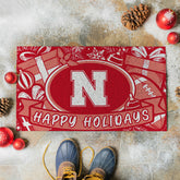 University of Nebraska Holiday PVC Mat, 28"x16" - Collegiate