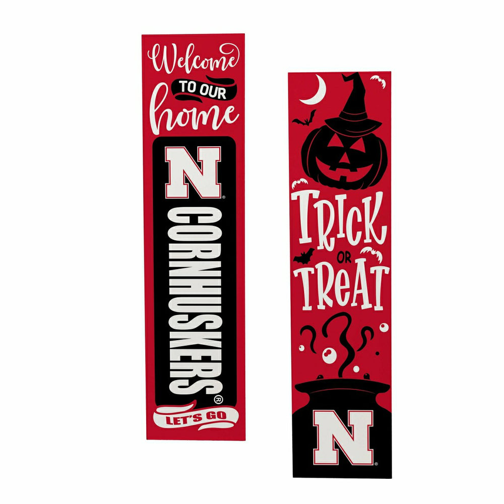 University of Nebraska 47" Double Sided Leaner, Halloween - Collegiate Home