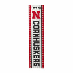 University of Nebraska 47" Double Sided Leaner, Christmas - Collegiate Home