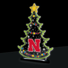 University of Nebraska College Holiday Tree Desklite LED Decor - Collegiate Home