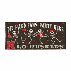 University of Nebraska Flocked Coir Halloween Sassafras Switch Mat, 22 - Collegiate