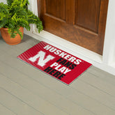 University of Nebraska Fan Mat, 28"x16" - Collegiate