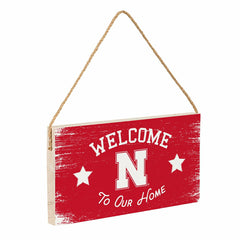University of Nebraska Wood Wall Sign, 6x11 - Collegiate Home